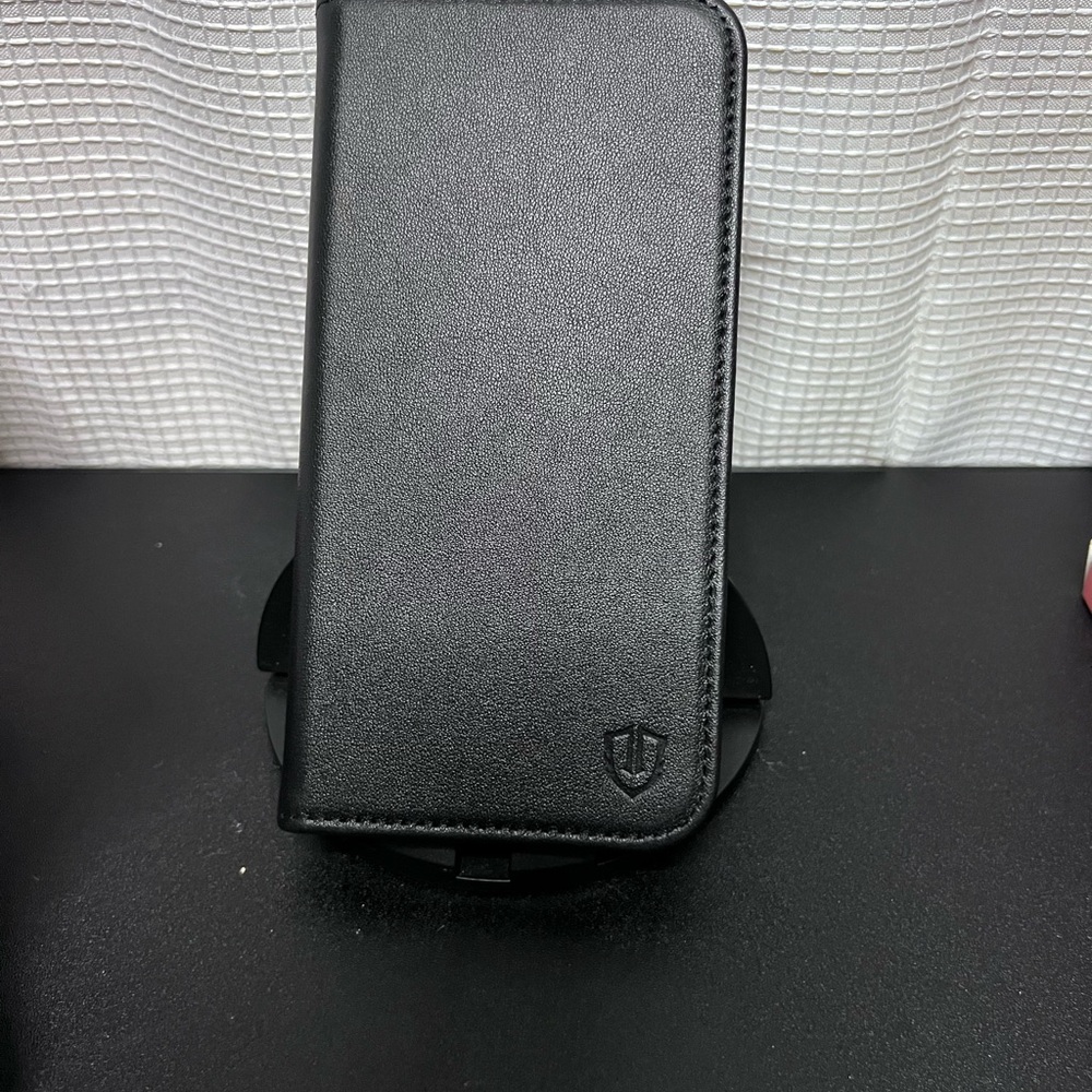 Black Leather Phone Case iPhone 14 Pro Max